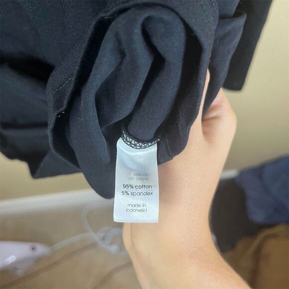 Lane Bryant Women's Plus Size 22 Black Long Sleeve Tee - Picture 6 of 7